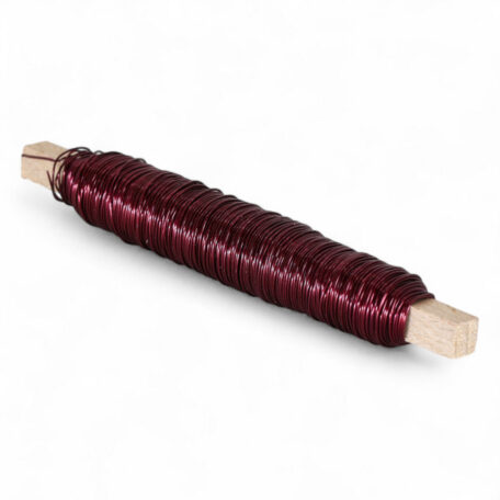 Wickeldraht 'lackiert' 0.50mm x 50m 100gr auf Holzstab Braun