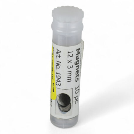 Magnet 'Corsagen' mit Metalldisc 12 mm 3 mm / Rolle à 10 Stück