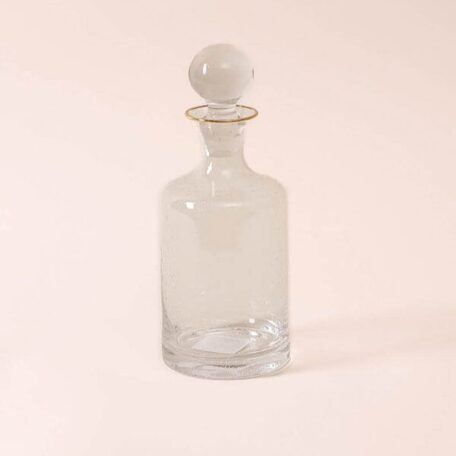 Carafe avec bord doré, 25cm