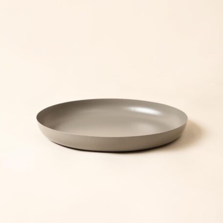 Metalltablett taupe, 30.5x3.5 cm