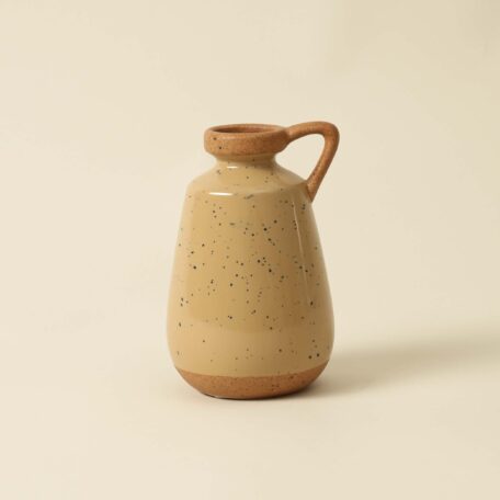 Vase en céramique, terracotta, 11x17 cm
