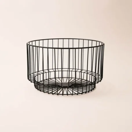 Metallkorb rund, schwarz, D27cm