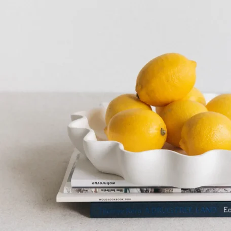 Fruchtschale, Fleur, Weiss, D31cm