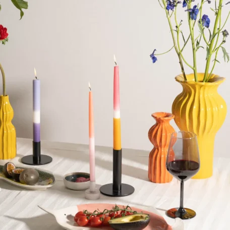 Kerzenständer, schwarz, 12cm