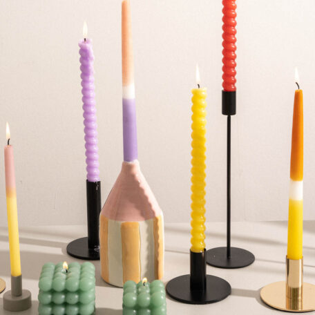 Kerzenständer, schwarz, 6cm