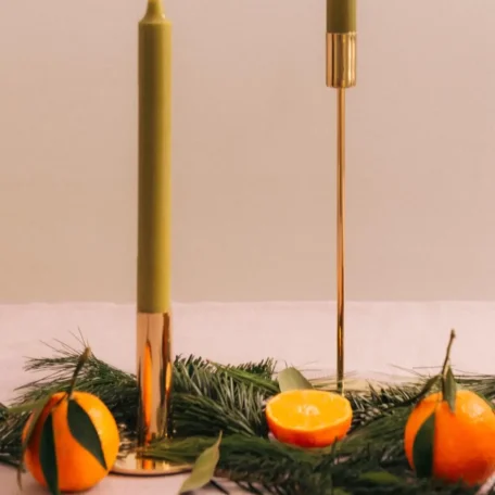 Kerzenständer, gold, 9cm