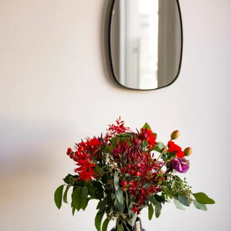 Miroir assym. noir, 30x40