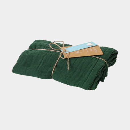 Musselin Tuch, 75x75cm, grün