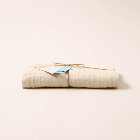 Musselin Tuch, 75x75, vanilla