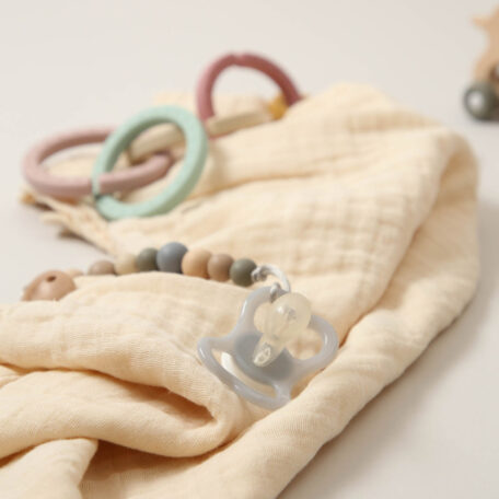 Musselin Tuch, 75x75, vanilla