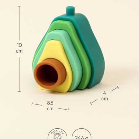 Silikon Steckspielzeug, Avocado