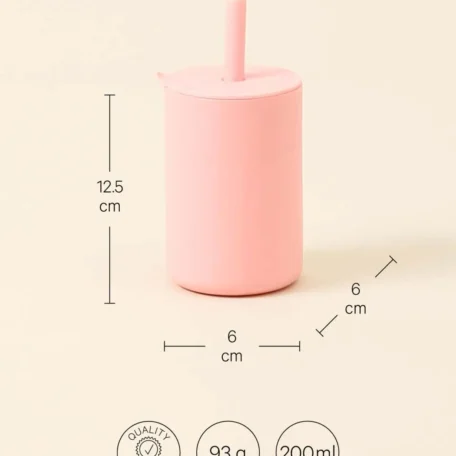 Silikon Trinkbecher, rosa