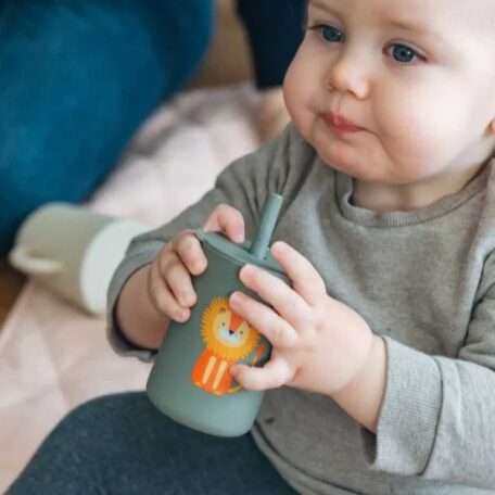 Gobelet pour enfants, Léo, kaki