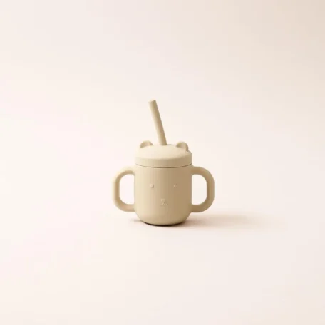Tasse à boire pour enfants avec poignée,Beige