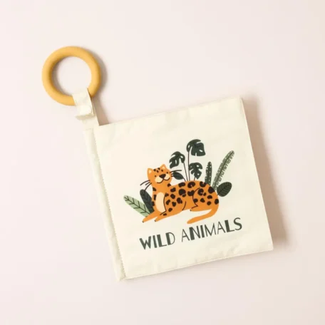 Livre en tissu pour enfants Jungle Safari