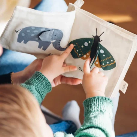 Livre en tissu pour enfants Jungle Safari