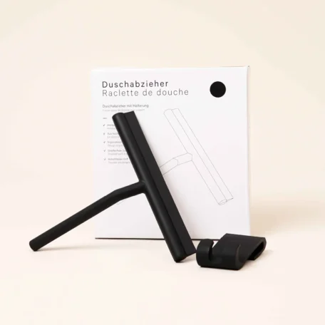 Silikon Duschabzieher, schwarz