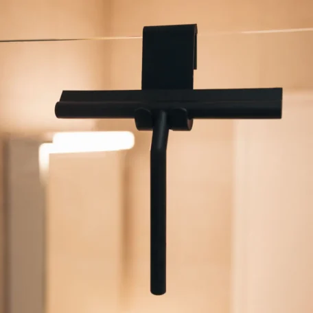 Silikon Duschabzieher, schwarz