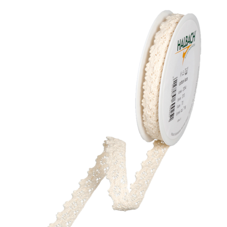Häkelspitze offwhite 13mm x 7m