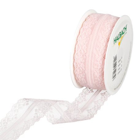 Spitze pale rose 36mm x 15m