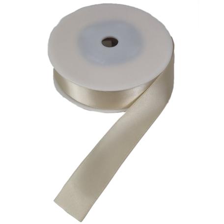 Satinband ivory 25mmx25m