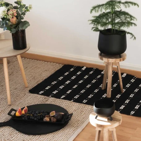 Tabouret rond en bois, 31cm