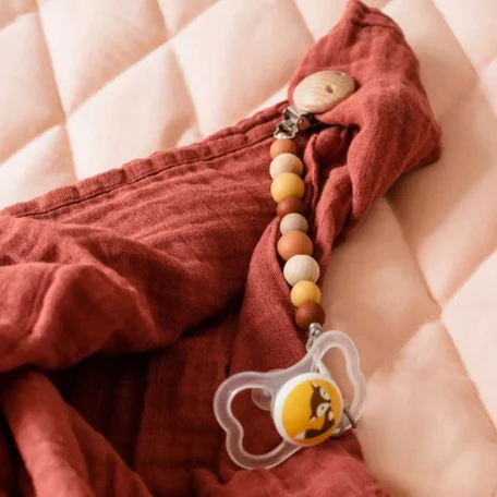 Silikon-Holz Nuggikette Sienna