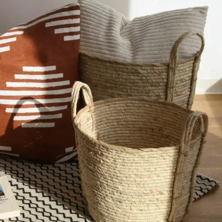 Maiskorb, natur, 36x36xH30cm