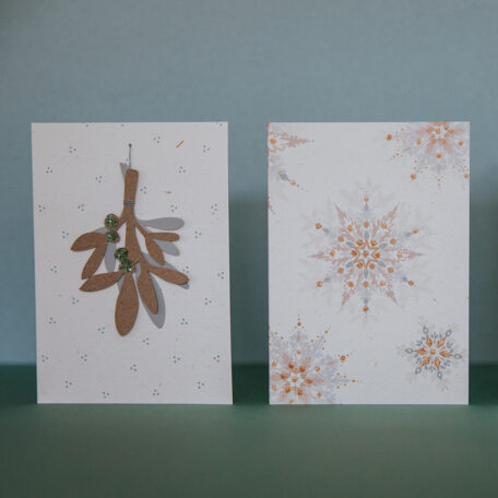 Handgemalte Grusskarten -3er Set Winterzauber