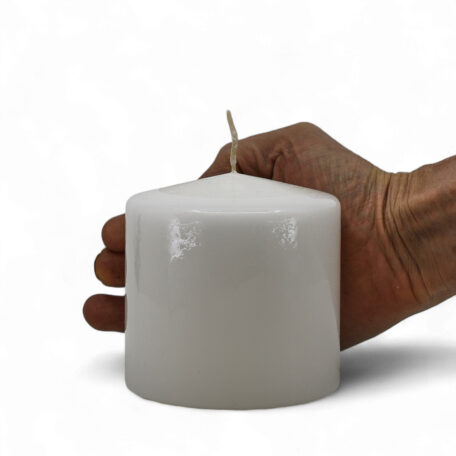 Stumpenkerze 'Weiss' Ø100mm Höhe 100mm