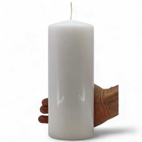 Stumpenkerze «Weiss» Ø100mm Höhe 250mm