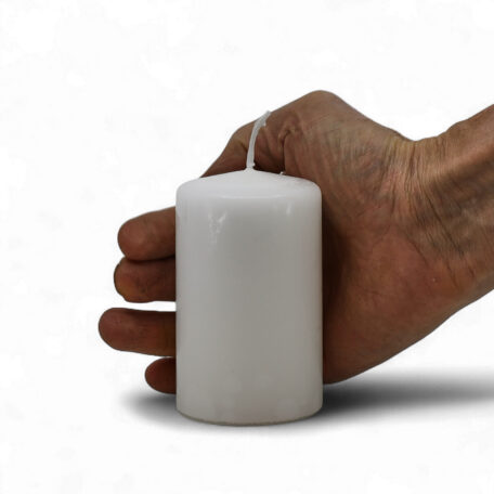 Stumpenkerze 'Weiss' Ø60mm Höhe 100mm