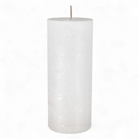 Kerze Rustic 'Weiss' Ø70mm Höhe 170mm