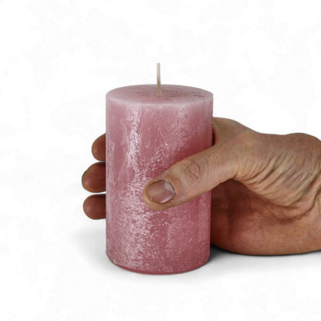 Kerze Rustic 'Antikrosa' Ø70mm Höhe 110mm