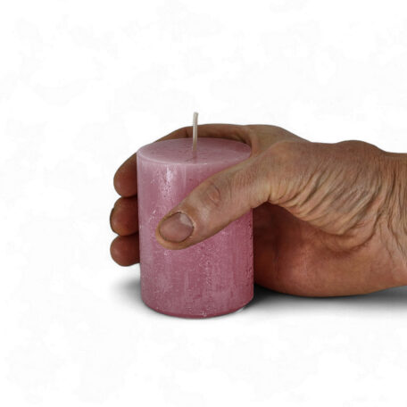 Kerze Rustic 'Antikrosa' Ø60mm Höhe 80mm