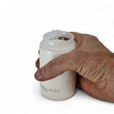 Grablicht 'Kompo Nr.3' weiss - 45h - 94x57mm