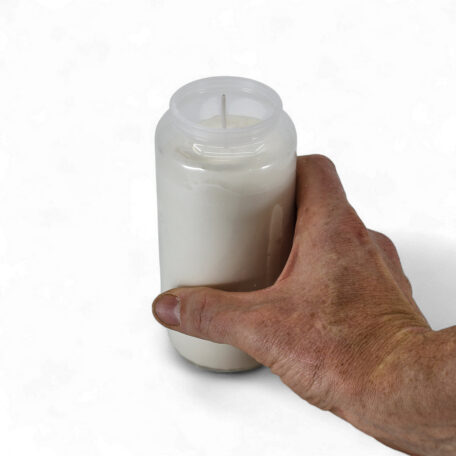 Grablicht 'Kompo Nr.7' weiss - 85h - 140x67mm