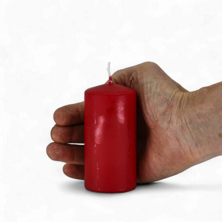 Stumpenkerze 'Karminrot' Ø50mm - Höhe 100mm