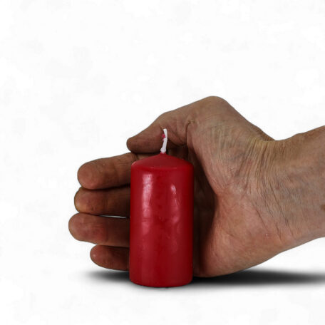 Stumpenkerze 'Karminrot' Ø40mm - Höhe 80mm