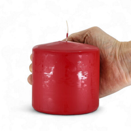 Stumpenkerze 'Karminrot' Ø100mm Höhe 100mm