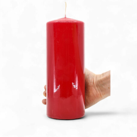 Stumpenkerze 'Karminrot' Ø100mm Höhe 250mm