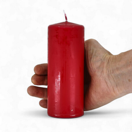 Stumpenkerze 'Karminrot' Ø60mm Höhe 150mm