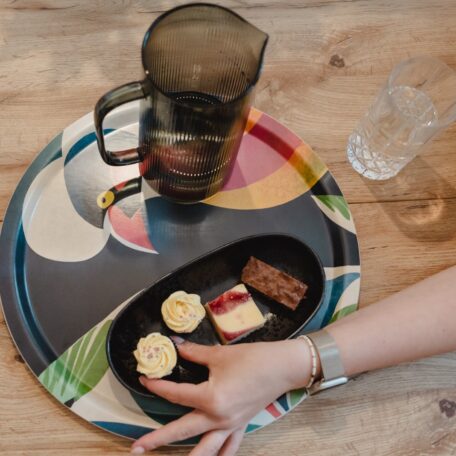 Tablett aus Birkenholz