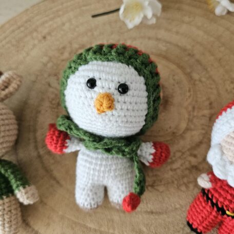 Mini Häkel Schneemann