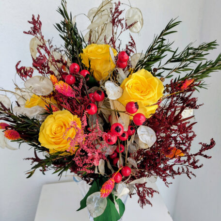 Bouquet de fleurs séchées