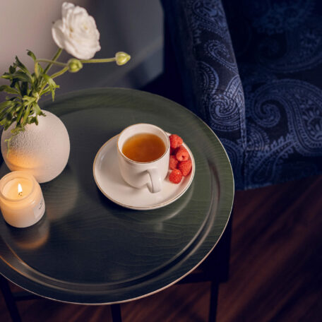 Verspielter Beistelltisch 'Tourmaline', Ø 39 cm