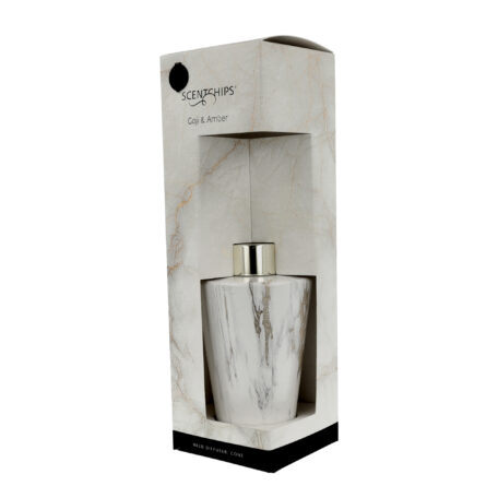 Reed diffuser Cone Marble Goji & Amber 200ml